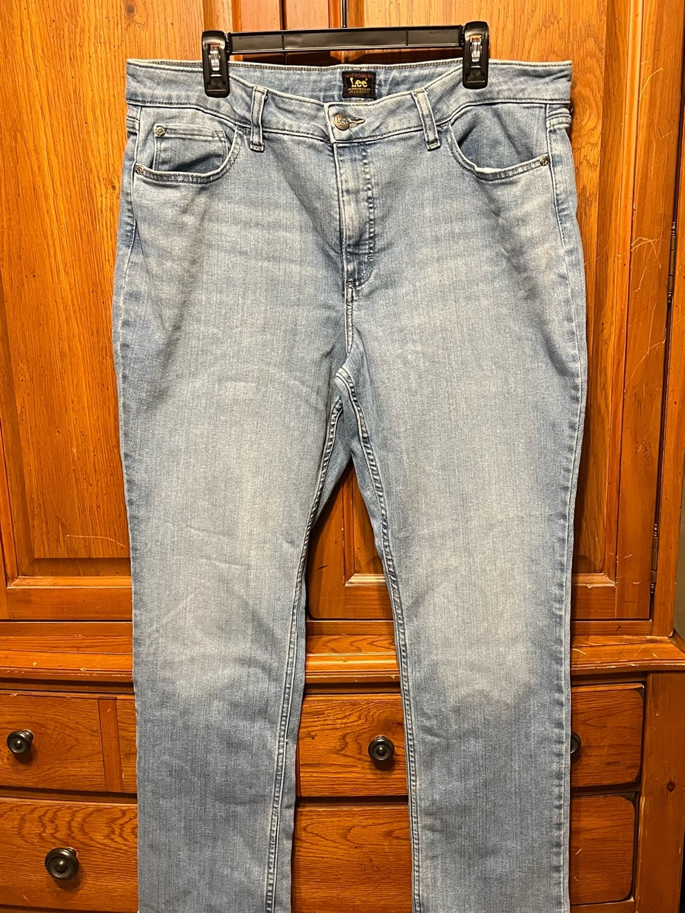 Lee womens Light Wash Straight Jeans